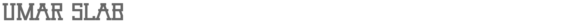 Umar Umar Slab.ttf font preview
